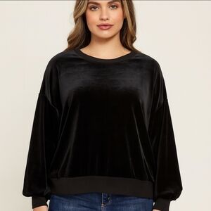 Beyove Black Mobwife Sweatshirt Plus Sz XXL